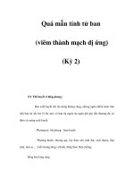 Quá mẫn tính tử ban (viêm thành mạch dị ứng) (Kỳ 2) docx