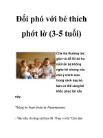 Đối phó với bé thích phớt lờ (3-5 tuổi) potx