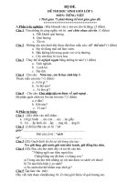 Đề Thi HSG. Gửi em Mơ