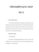 VIÊM KHỚP DẠNG THẤP (Kỳ 3) doc