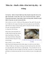 Món ăn - thuốc chữa viêm loét dạ dày - tá tràng pps