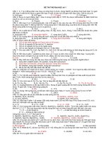 Đề thi thử cực hay