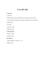 Giáo án sinh học 8 - Trao đổi chất doc