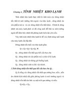 đồ án: thiết kế mặt bằng kho bảo quản đông lạnh, chương 4 pps