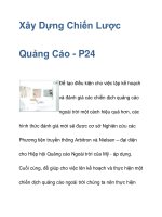 Xây Dựng Chiến Lược Quảng Cáo - P24 pdf