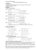 đề cương ôn tập học kỳ II