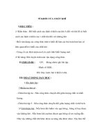 Hoá học 8 - TỈ KHỐI CỦA CHẤT KHÍ pps