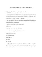 Sinh học 9 - MỐI QUAN HỆ GIỮA GEN VÀ TÍNH TRẠNG pptx