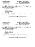 DE KT 45 PHUT HKII  SINH 9