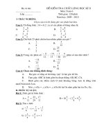 ĐỀ KIỂM TRA HK II - TOÁN 6 (Có đáp án và biểu điểm) Chuẩn