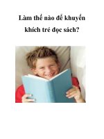 Làm thế nào để khuyến khích trẻ đọc sách? pdf