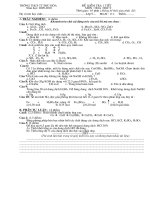 Đề KT hóa 9- Bài 1 HKI