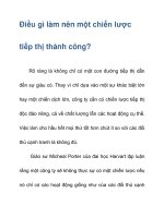 Điều gì làm nên một chiến lược tiếp thị thành công? doc