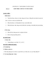 Sinh học 8 - GIỚI THIỆU CHUNG VỀ THẦN KINH ppt