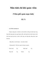 Mãn tính chi khí quản viêm (Viêm phế quản mạn tính) (Kỳ 3) doc