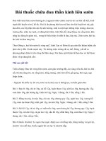 Bài thuốc chữa đau thần kinh liên sườn pot