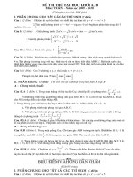 Đề thi thử đại học có đáp án