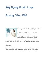 Xây Dựng Chiến Lược Quảng Cáo - P20 ppsx
