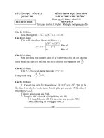 ĐỀ THI HSG LỚP 11 CẤP TRƯỜNG 09 - 10