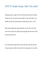 CFO ?? tuyển dụng 