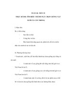 Giáo án Sinh học 9 - THỰC HÀNH: TÌM HIỂU THÀNH TỰU CHỌN GIỐNG VẬT NUÔI VÀ CÂY ppsx