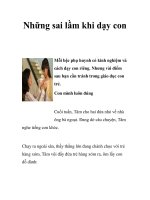 Những sai lầm khi dạy con pdf