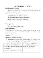 Giáo án Sinh học 6 - THỤ TINH, KẾT HẠT VÀ TẠO QUẢ pps