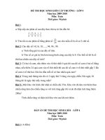 Đề thi và đáp án HSG lớp4 Toán 09-10