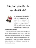 Góp ý với giáo viên của bạn như thế nào? pps