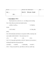 Giáo án Hoá 9 - KIỂM TRA 1 TIẾT ppsx