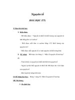 Giáo án Hoá 8 - Nguyên tố HOÁ HỌC (TT) pps