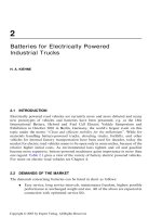 Chapter 2: Batteries for Electrically Powered Industrial Trucks potx