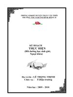 Bồi dưỡng học sinh giỏi THCS 2009-2010