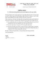 Thông báo: triển khai nội dung đính kèm theo mail theo tiêu chuẩn pptx