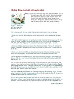 Những điều cần biết về truyền dịch pptx