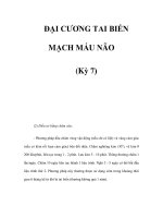 ĐẠI CƯƠNG TAI BIẾN MẠCH MÁU NÃO (Kỳ 7) docx