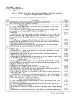 Đê và đáp án HSG địa 11-Nghệ An