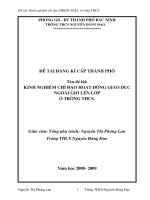 Kinh ngiem chi dao HDGD NGLL o truong THCS