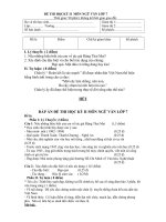 Đề thi Học kỳ II - Môn Ngữ Văn 7 _ Đề lẻ 1