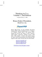 Thinking in C plus plus (P1) pdf