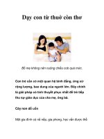 Dạy con từ thuở còn thơ pps