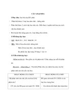 Giáo án Sinh học 6 - CÁC LOẠI HOA docx