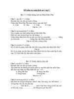 BỘ ĐỀ TRẮC NGHIỆM SỬ 5