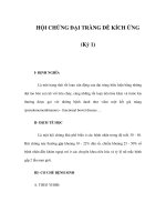 HỘI CHỨNG ĐẠI TRÀNG DỄ KÍCH ỨNG (Kỳ 1) potx