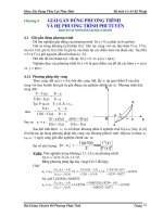 Bài giảng chuyên đề Phương pháp tính Phần 5 pptx