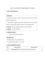 Sinh học 6 - SỰ LỚN LÊN VÀ PHÂN CHIA CỦA TẾ BÀO docx