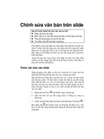 Chỉnh sửa văn bản trên silde pdf