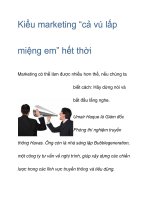 Kiểu marketing “cả vú lấp miệng em” ppt