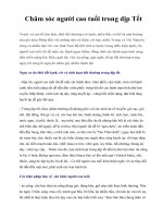 Chăm sóc người cao tuổi trong dịp Tết doc