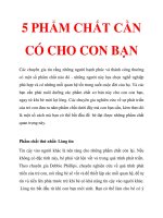5 PHẨM CHẤT CẦN CÓ CHO CON BẠN doc
